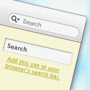 Search bar in the browser